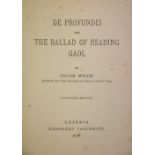 Wilde (Oscar) De Profundis and The Balla