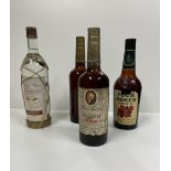 Bourdon & Rum: A bottle of Walkers De Luxe fine old Bourbon Whiskey, Walterville, Canada,
