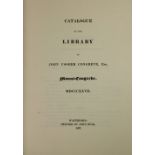 Library Catalogue: Catalogue of the Libr
