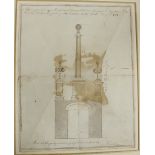 Original 18th Century Architectural Drawing Co. Carlow?: Nowlan (Michael) Architect.