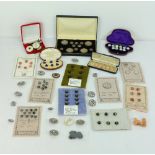 An interesting and diverse collection of Buttons, dating from the 1700's - 1930's,