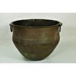 A rare and exceptionally large bronze Cauldron, probably of African origin,