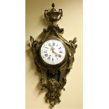A fine quality 19th Century gilt bronze Cartel Clock, by Jacquet John, Frankfurt,