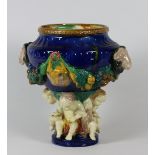 A large Minton Majolica style Urn,