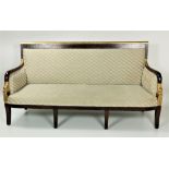A good 19th Century mahogany and parcel gilt Settee,