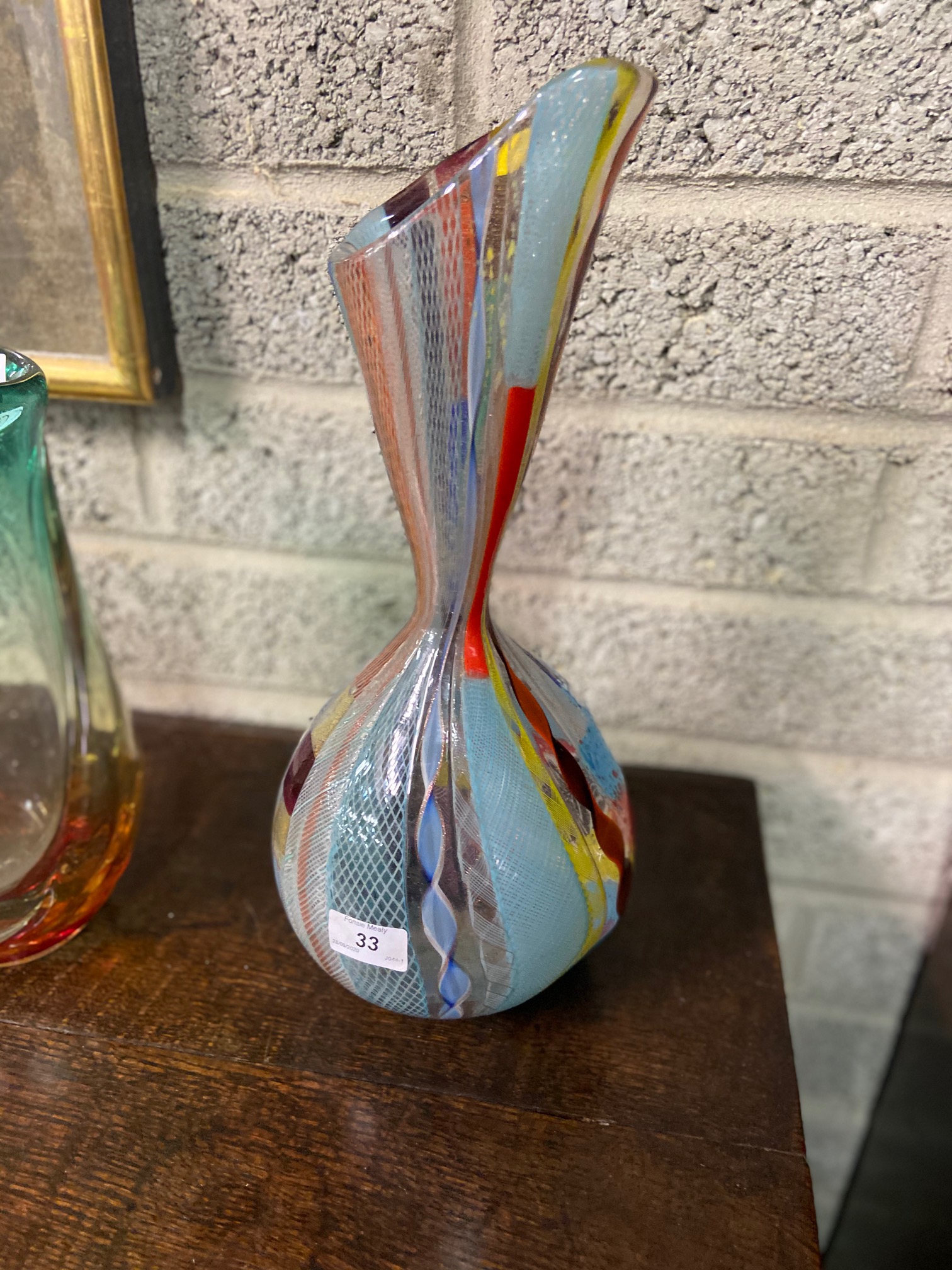 A large attractive and colourful Art glass Vase, by Aureliano Toso, - Image 12 of 18