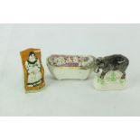 A miniature Staffordshire pearlware Model of Jumbo, the elephant, early 19th Century 3" (7.