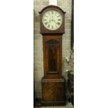 A 19th Century Irish mahogany cased Grandfather Clock,