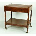 An attractive 19th Century mahogany Side Table, with single frieze drawers, and lower shelf,