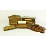 A very fine tooled gilt leather Writing Set, by Aspreys of London, consisting of shaped Letter Box,