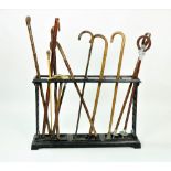 A Victorian Coalbrookdale metal Stick & Umbrella Stand,