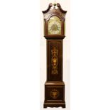 An impressive large Edwardian inlaid mahogany Longcase Clock,