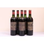 Margaux: Chateau Brane - Cantenac, Vintage 1959. 5 Bottles.