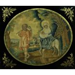 A fine quality 19th Century Needlework silk and woolen Tapestry, depicting "Joseph,