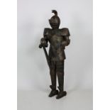 A suit of metal Armour for a Youth, including helmet (O.R.M.) 5' (152cms).