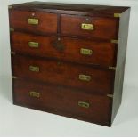 A 19th Century mahogany Military Chest,