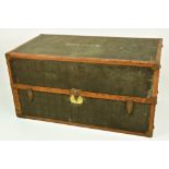 A large folding Louis Vuitton Trunk Wardrobe, the entire covered in typical brown tartan design,