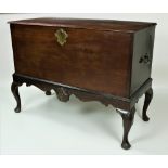 A fine quality Georgian period Irish mahogany lift top Blanket Chest,