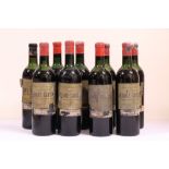 Margaux: Chateau Brane - Cantenac, Vintage 1955. 9 Bottles.