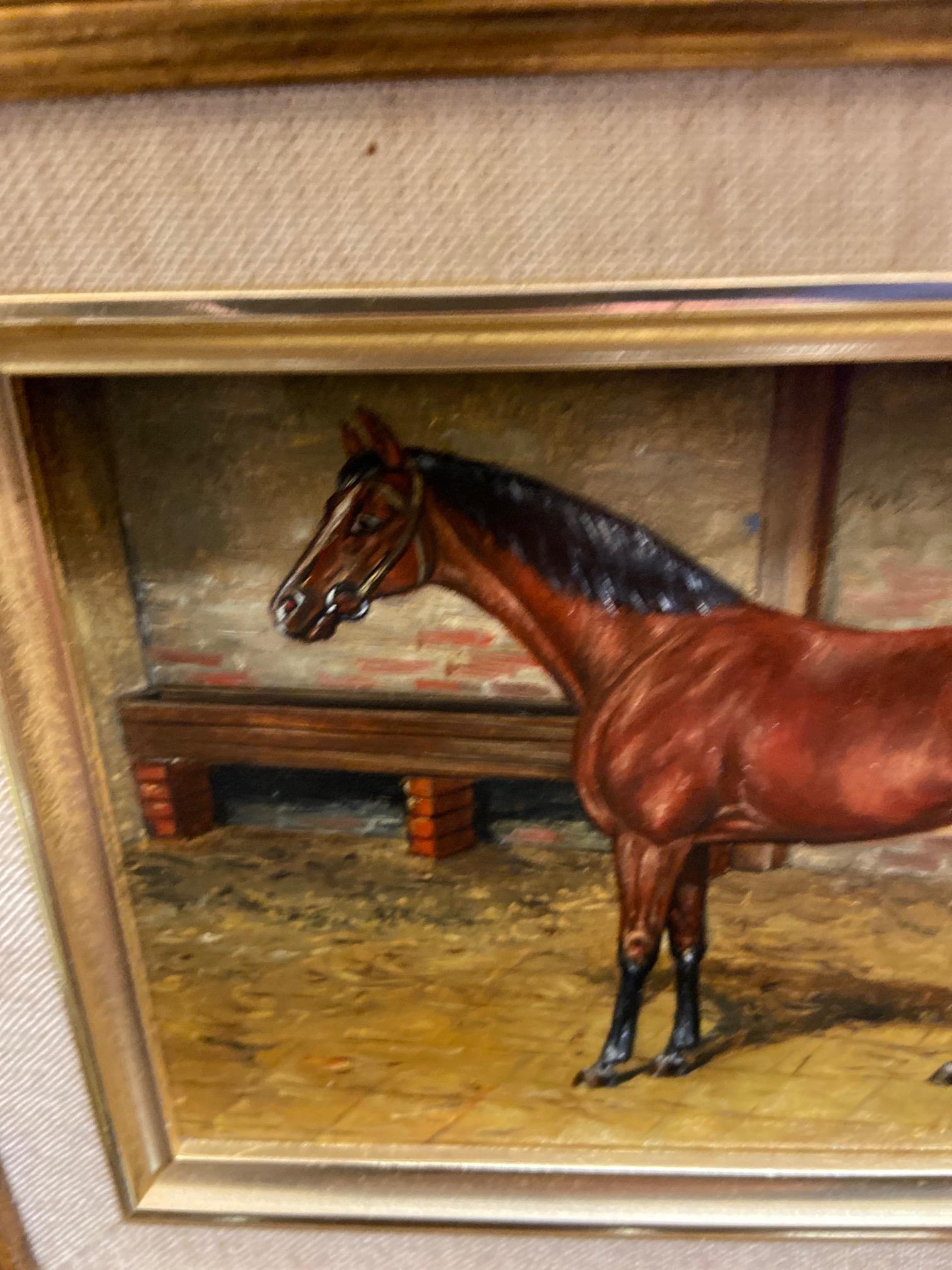 Nadler, 20th Century English School An attractive "Pair of Horse Portraits, - Bild 7 aus 11