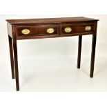 A 19th Century Irish bow fronted mahogany Side Table,