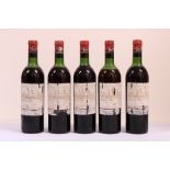 St. Estephe - Chateau Cos d'Estournel, Vintage 1960, 5 Bottles.