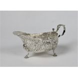 An attractive 19th Century Irish silver Sauceboat, Dublin c.