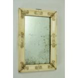 A rare and unusual Georgian period rectangular Dieppe ivory Wall Mirror,