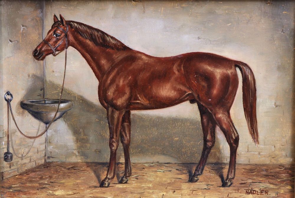 Nadler, 20th Century English School An attractive "Pair of Horse Portraits, - Bild 2 aus 11