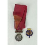 Medal: A "Frederick Duke of York - Dublin York Club silver Medal 1825 by I.