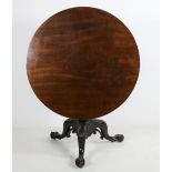 A large heavy late 18th Century / early 19th Century mahogany flip-top Centre Table,