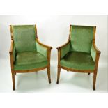 A pair of 19th Century Biedermeier Armchairs,