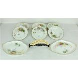 An attractive late 19th Century Continental hand painted Service,