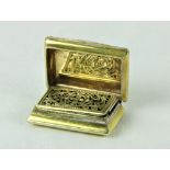 An attractive small early William IV silver gilt Vinaigrette, by Joseph Willmere, Birmingham c.