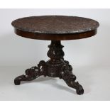 A late 19th Century French mahogany Centre Table,