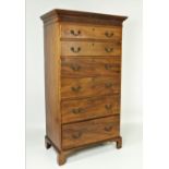 A 19th Century Irish mahogany Tallboy,