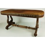 A fine quality English Regency rosewood Library Table,