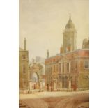 Late 19th Century Irish School - after Rose Barton Watercolour: "Gates to Dublin Castle,