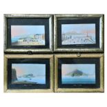 19th Century Neapolitan School An attractive set of small Gouache Paintings, each approx. 6.