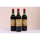 Saint-Julien: Chateau Ducru - Beaucaillou, 3 Bottles Vintage 1976 (2) & 1988 (1). Labels etc. v.