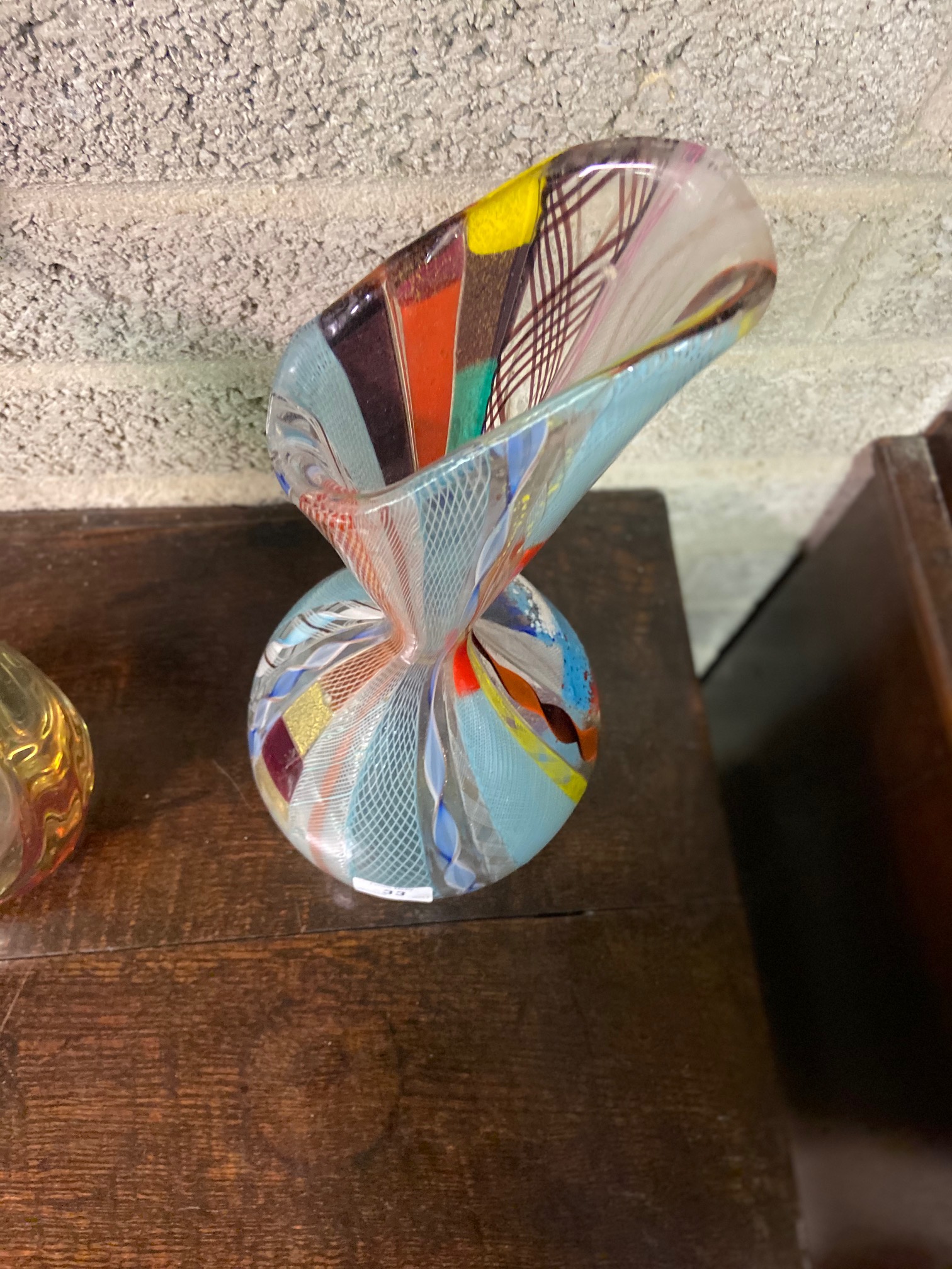 A large attractive and colourful Art glass Vase, by Aureliano Toso, - Image 11 of 18