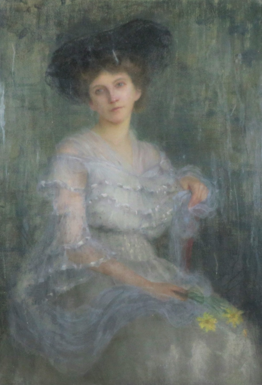 In the Manner of Philip de Laszlo (1869 - 1937) "Portrait of an elegant Lady seated, - Bild 3 aus 3