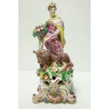 A fine 18th Century polychrome porcelain Figure of 'Flora',
