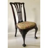 "The Ely House Dining Chair" A fine quality Georgian style mahogany framed Dining Chair,