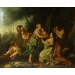 Late 18thg Century Continental School "The Finding of Moses," O.O.C.