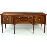 A good quality 19th Century mahogany bow fronted Sideboard,