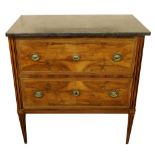A good quality early 19th Century German figured walnut Commode, of small proportions,