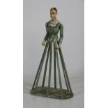 An attractive 41 1/2" Santos Cage Doll or Mannequin, with articulated arms,