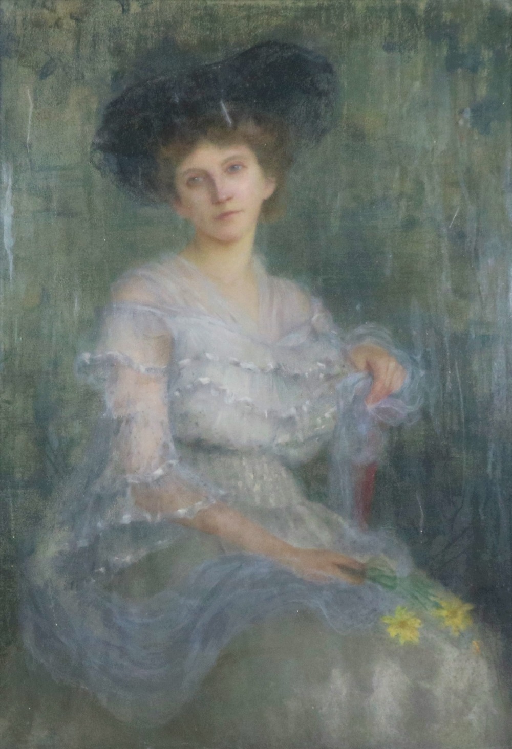 In the Manner of Philip de Laszlo (1869 - 1937) "Portrait of an elegant Lady seated, - Bild 2 aus 3