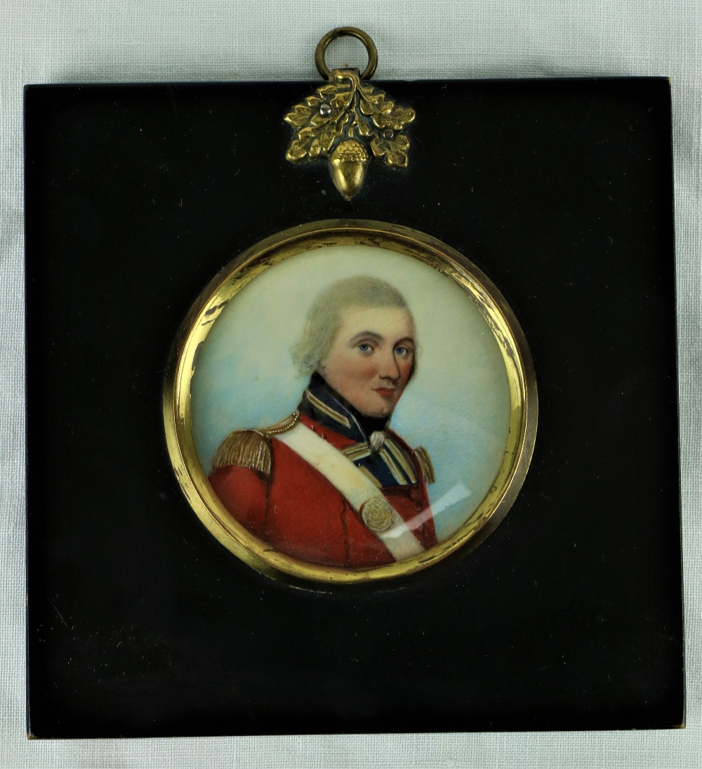 Frederick Buck, Irish (1771 - 1839) "Portrait of a Military Officer in red coat,